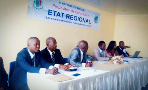 PLATEFORME ETAT REGIONAL: Hanolotra rafitra sy Lalàm-panorenana vaovao eto Madagasikara