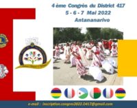 « CONGRES DU DISTRICT 417 »: I Madagasikara no mampiatrano amin’ity taona ity andiany faha-4